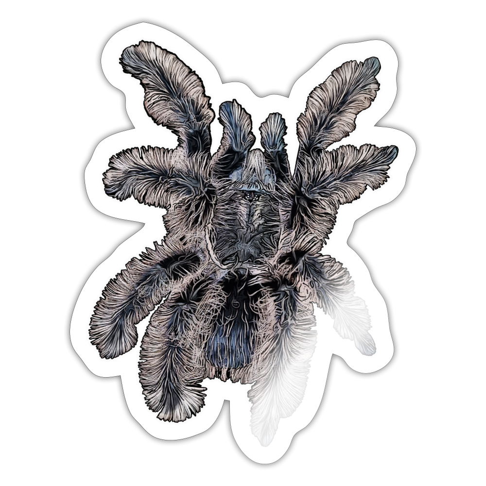 Sticker Tliltocatl albopilosus - Weiß glänzend