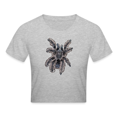 Crop T-Shirt Tliltocatl albopilosus - Grau meliert