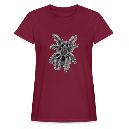 Frauen Oversized T-Shirt Tliltocatl albopilosus - Bordeaux