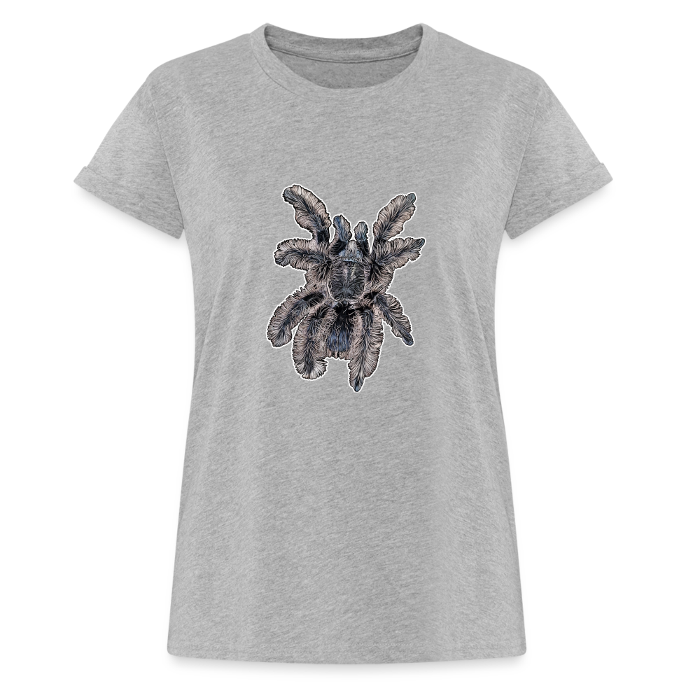 Frauen Oversized T-Shirt Tliltocatl albopilosus - Grau meliert