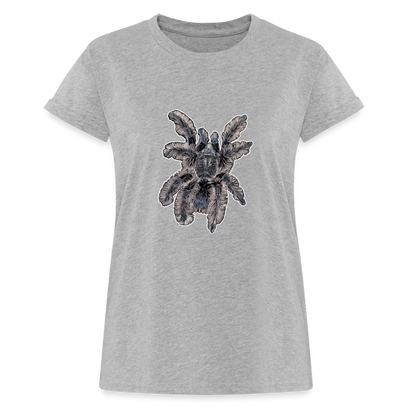 Frauen Oversized T-Shirt Tliltocatl albopilosus - Grau meliert
