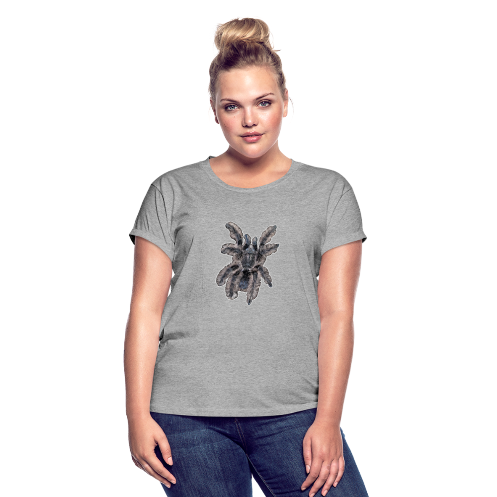 Frauen Oversized T-Shirt Tliltocatl albopilosus - Grau meliert