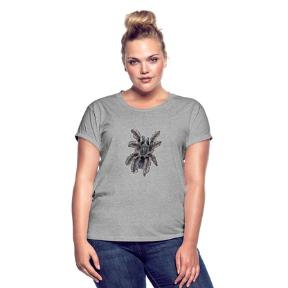 Frauen Oversized T-Shirt Tliltocatl albopilosus - Grau meliert