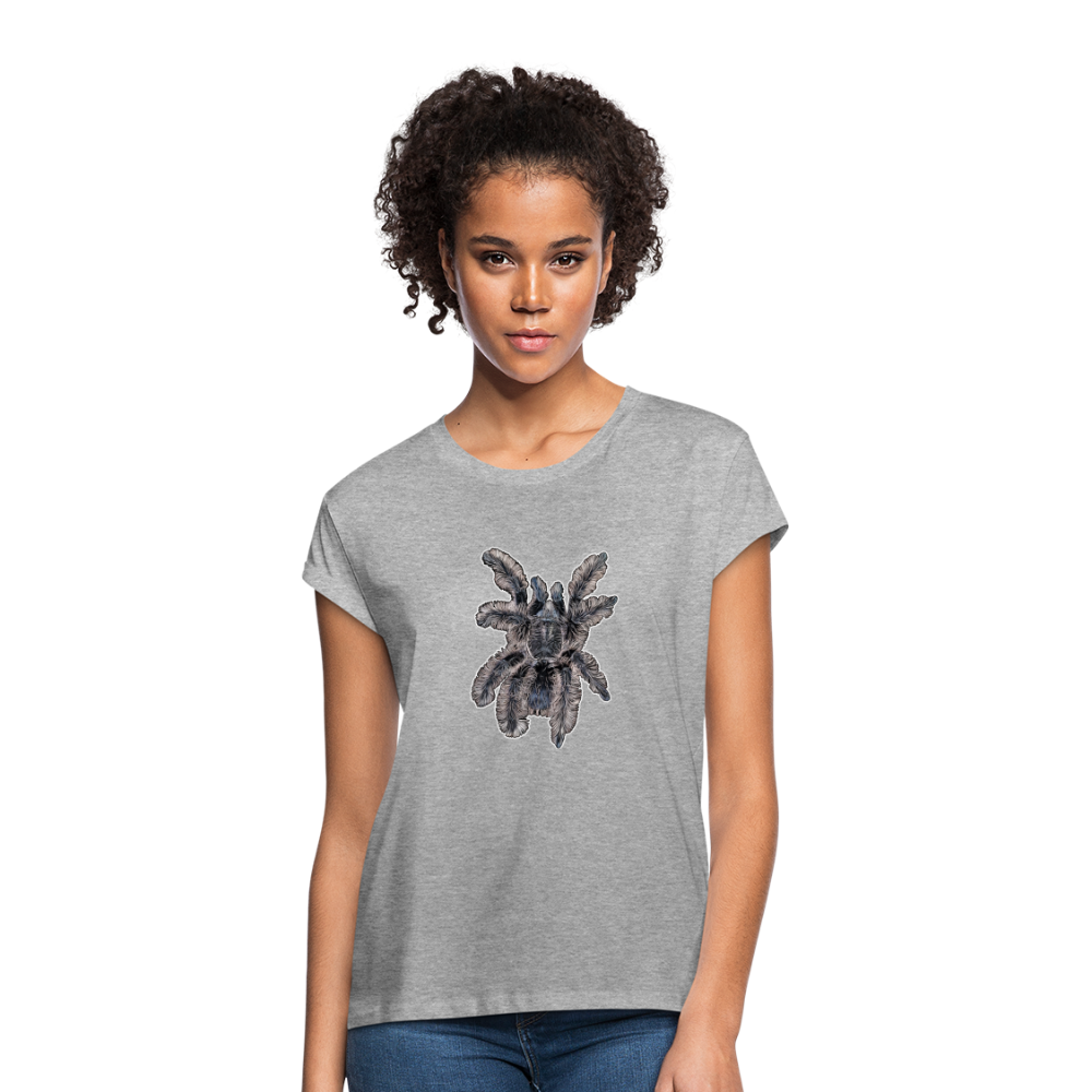 Frauen Oversized T-Shirt Tliltocatl albopilosus - Grau meliert
