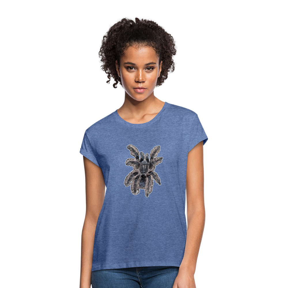 Frauen Oversized T-Shirt Tliltocatl albopilosus - Denim meliert