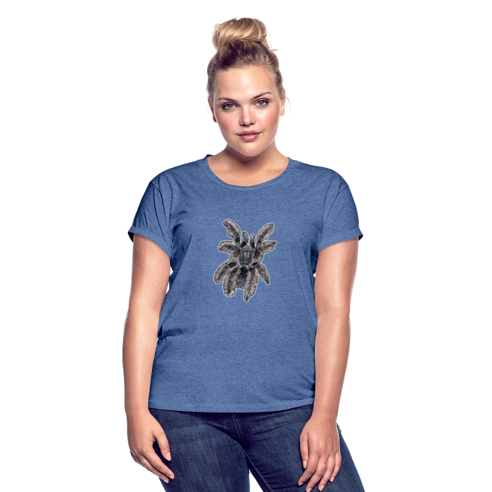Frauen Oversized T-Shirt Tliltocatl albopilosus - Denim meliert