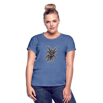 Frauen Oversized T-Shirt Tliltocatl albopilosus - Denim meliert