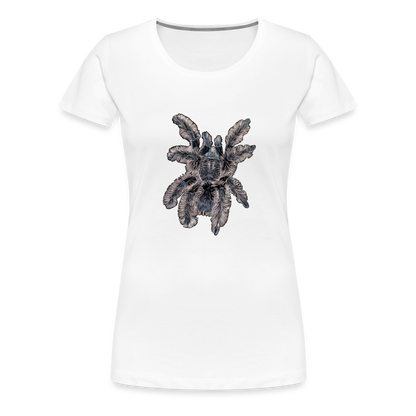 Frauen Basic T-Shirt Tliltocatl albopilosus - weiß