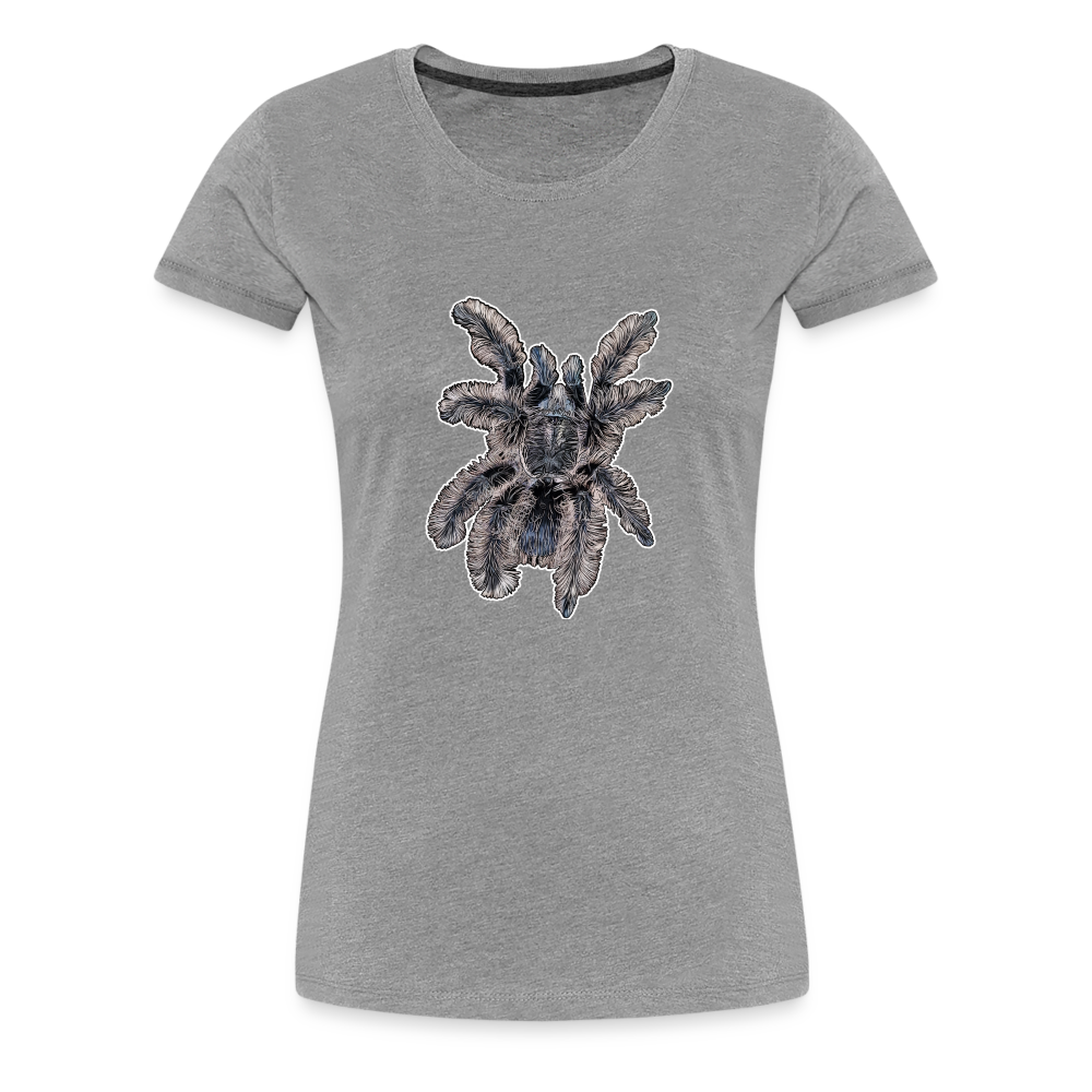 Frauen Basic T-Shirt Tliltocatl albopilosus - Grau meliert