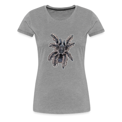 Frauen Basic T-Shirt Tliltocatl albopilosus - Grau meliert
