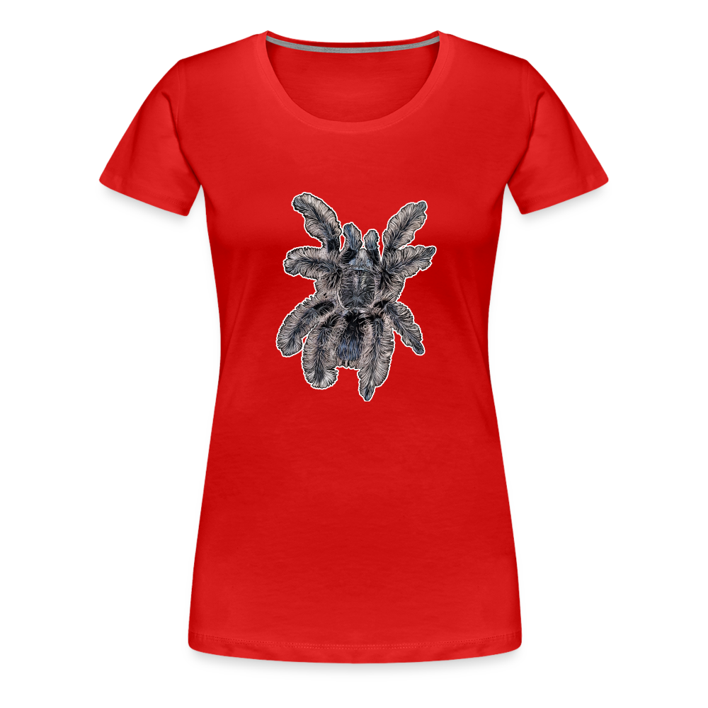 Frauen Basic T-Shirt Tliltocatl albopilosus - Rot