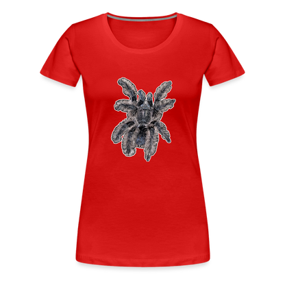 Frauen Basic T-Shirt Tliltocatl albopilosus - Rot