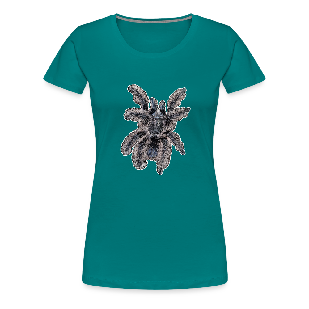 Frauen Basic T-Shirt Tliltocatl albopilosus - Divablau