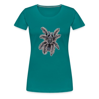 Frauen Basic T-Shirt Tliltocatl albopilosus - Divablau