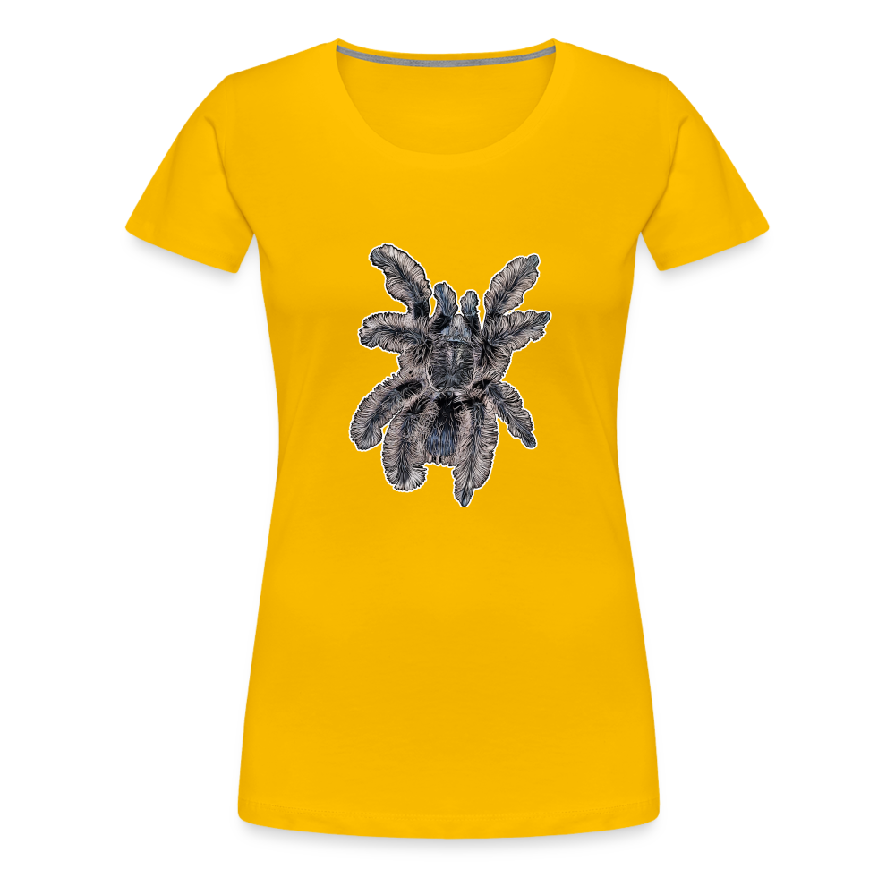 Frauen Basic T-Shirt Tliltocatl albopilosus - Sonnengelb