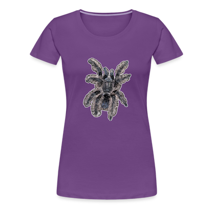 Frauen Basic T-Shirt Tliltocatl albopilosus - Lila