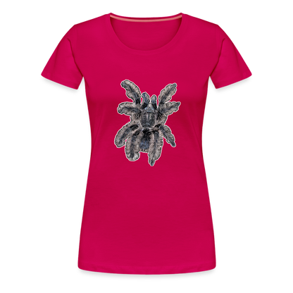 Frauen Basic T-Shirt Tliltocatl albopilosus - dunkles Pink