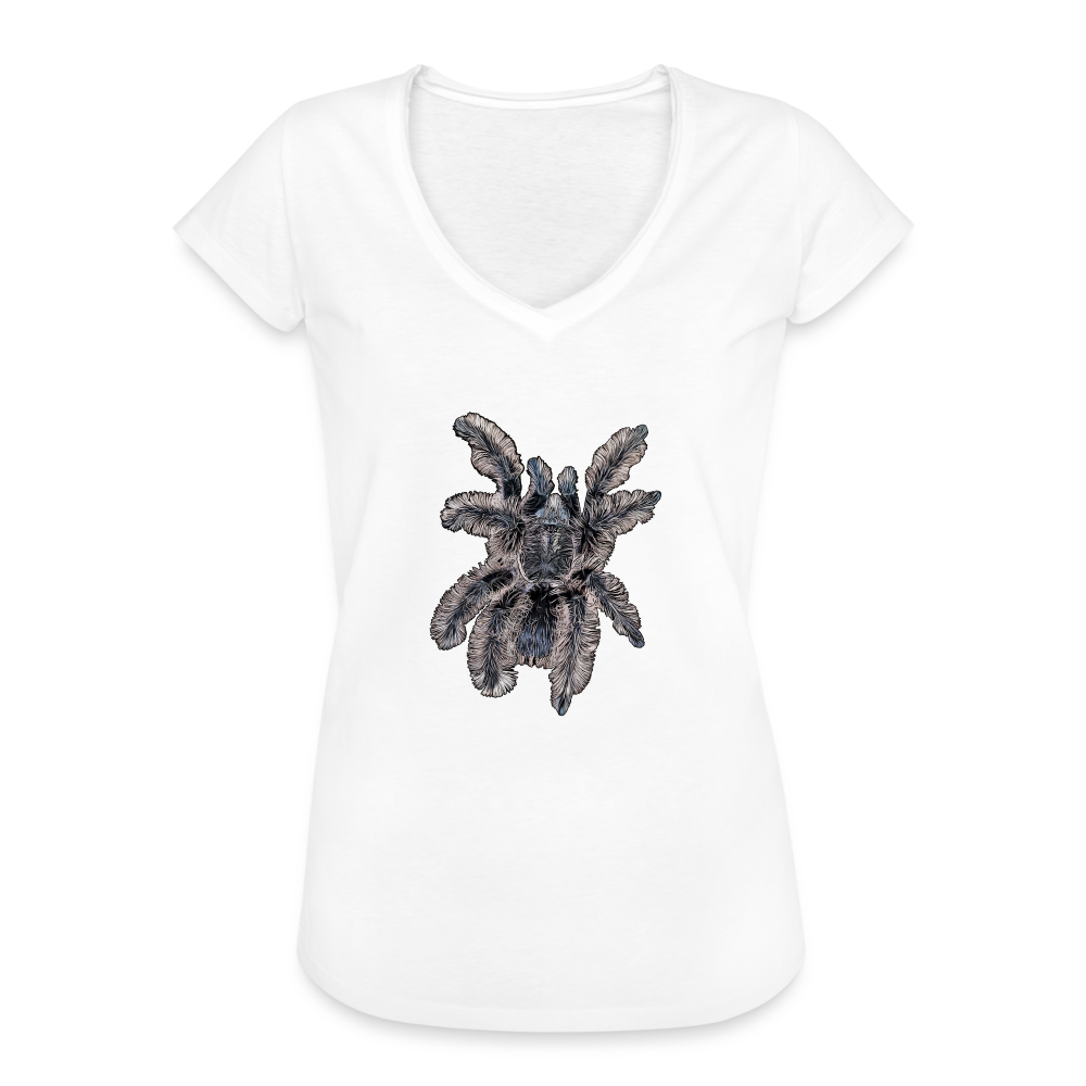 Frauen Vintage T-Shirt Tliltocatl albopilosus - weiß