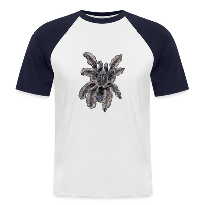 Männer Baseball-T-Shirt Tliltocatl albopilosus - Weiß/Navy