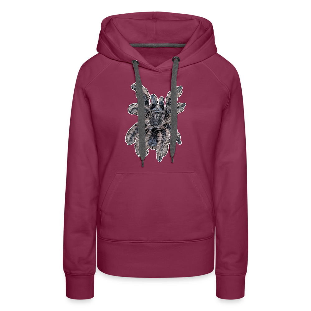 Frauen Hoodie Tliltocatl albopilosus - Bordeaux