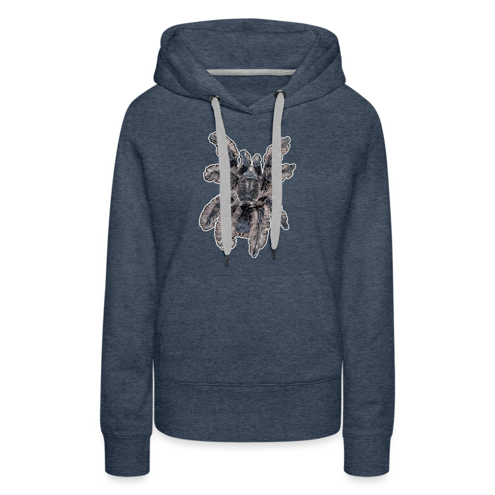 Frauen Hoodie Tliltocatl albopilosus - Jeansblau