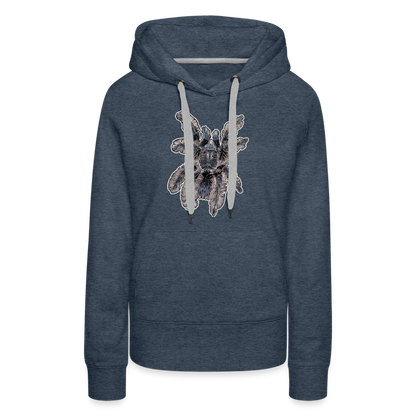 Frauen Hoodie Tliltocatl albopilosus - Jeansblau