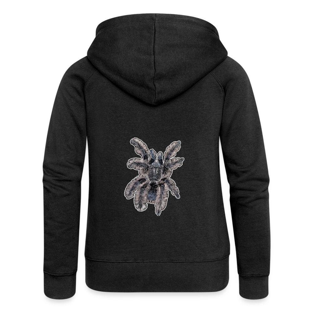 Frauen Zip-Hoodie Tliltocatl albopilosus - Schwarz