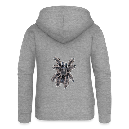 Frauen Zip-Hoodie Tliltocatl albopilosus - Grau meliert