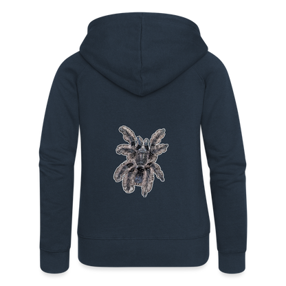 Frauen Zip-Hoodie Tliltocatl albopilosus - Navy
