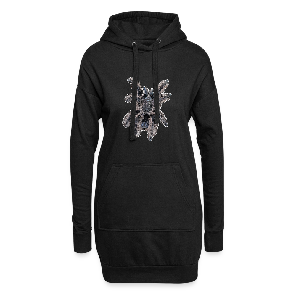 Hoodie-Kleid Tliltocatl albopilosus - Schwarz