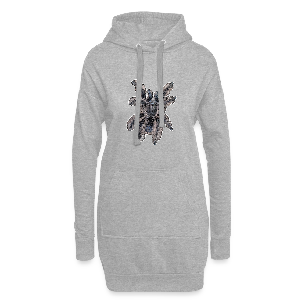 Hoodie-Kleid Tliltocatl albopilosus - Grau meliert