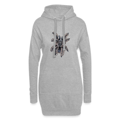 Hoodie-Kleid Tliltocatl albopilosus - Grau meliert