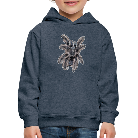 Kinder Hoodie Tliltocatl albopilosus - Jeansblau