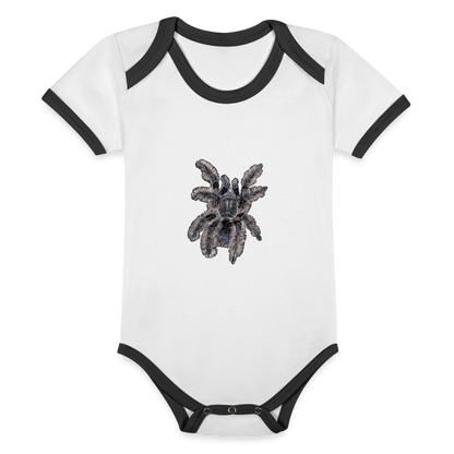 Baby Kontrastbody kurz Tliltocatl albopilosus - Weiß/Schwarz