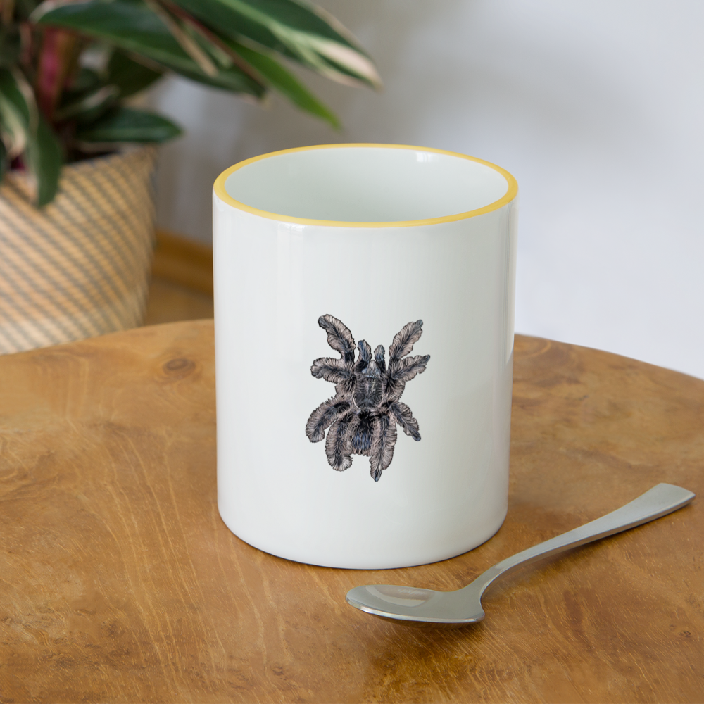 Tasse farbig Tliltocatl albopilosus - Weiß/Gelb