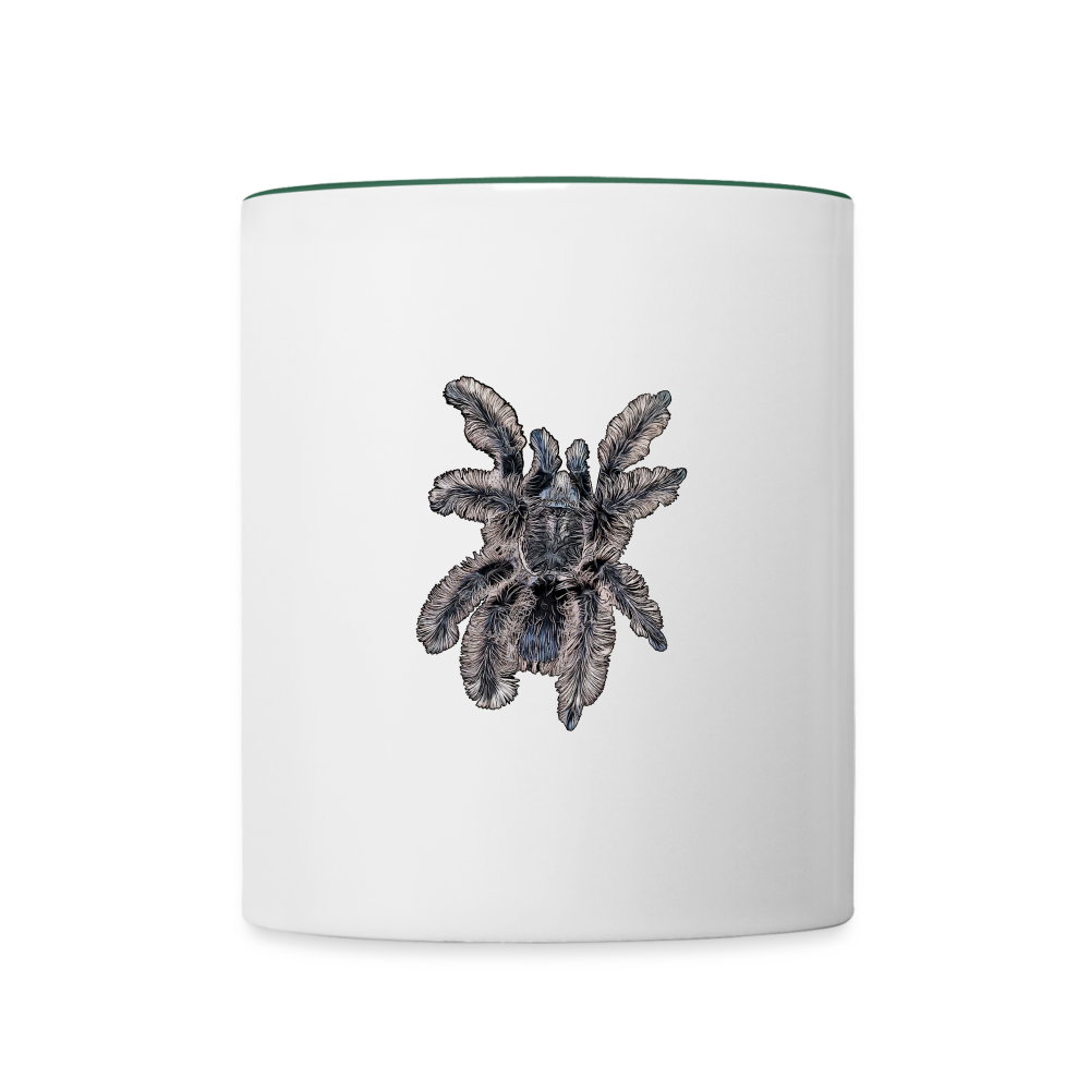 Tasse farbig Tliltocatl albopilosus - Weiß/Dunkelgrün