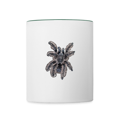 Tasse farbig Tliltocatl albopilosus - Weiß/Dunkelgrün