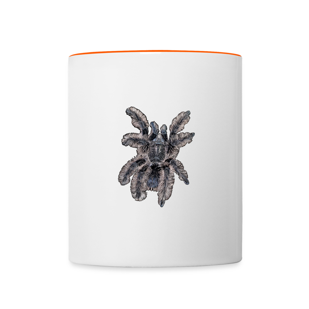 Tasse farbig Tliltocatl albopilosus - Weiß/Orange