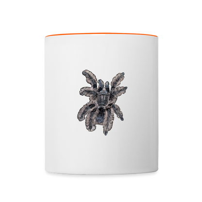 Tasse farbig Tliltocatl albopilosus - Weiß/Orange