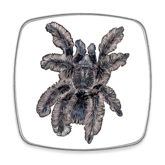 Kühlschrankmagnet eckig Tliltocatl albopilosus - weiß