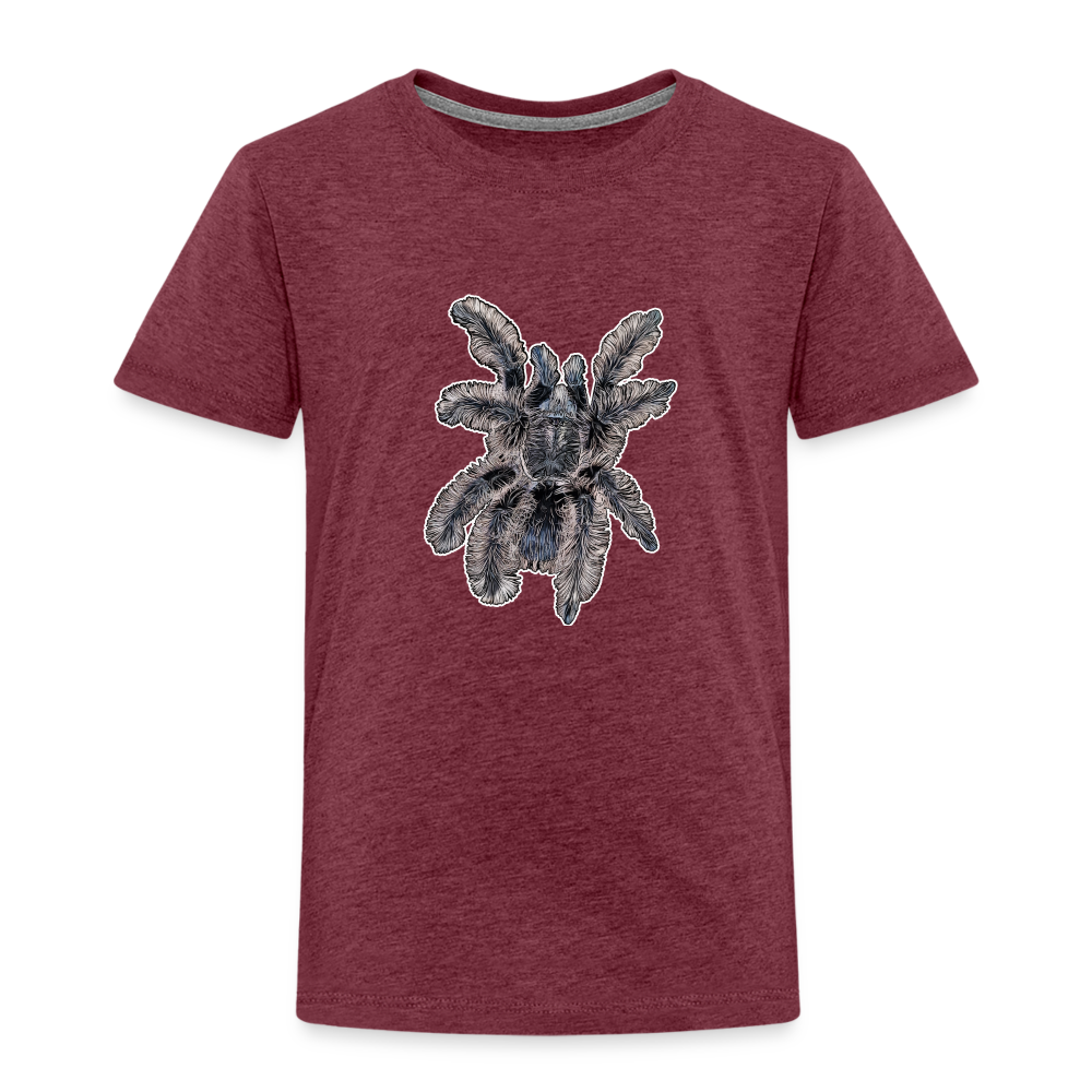 Kinder Basic T-Shirt Tliltocatl albopilosus - Bordeauxrot meliert