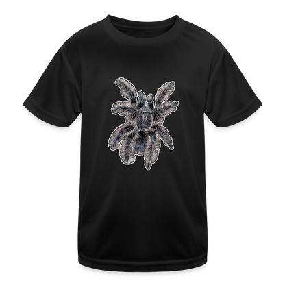 Kinder Funktions-T-Shirt Tliltocatl albopilosus - Schwarz