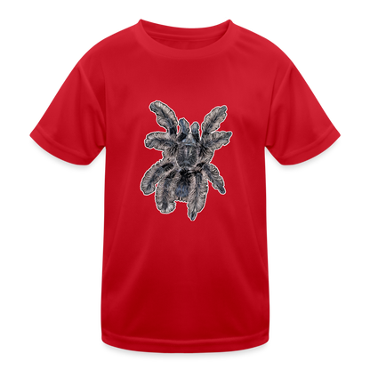Kinder Funktions-T-Shirt Tliltocatl albopilosus - Rot