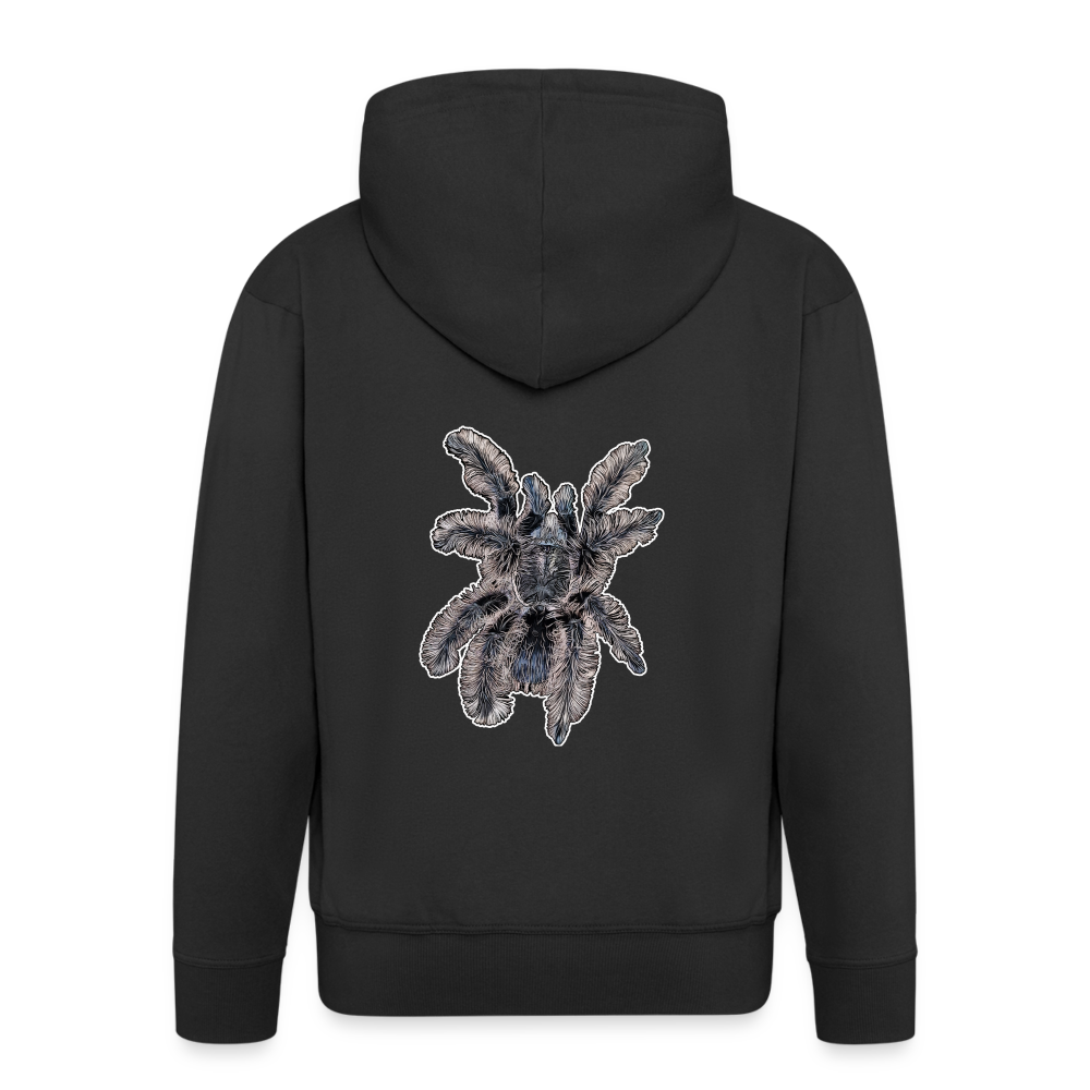 Männer Zip-Hoodie Tliltocatl albopilosus - Schwarz