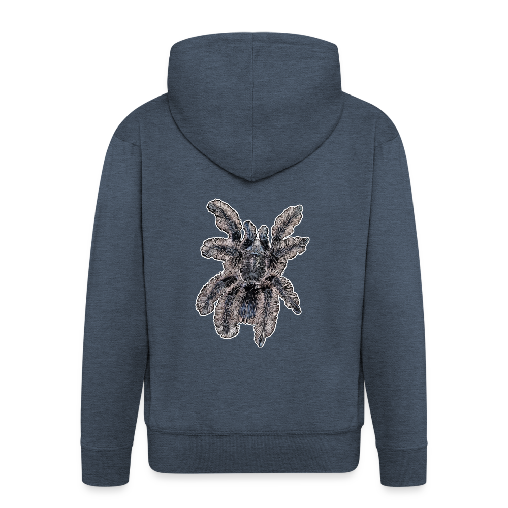 Männer Zip-Hoodie Tliltocatl albopilosus - Jeansblau