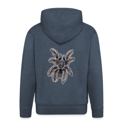 Männer Zip-Hoodie Tliltocatl albopilosus - Jeansblau