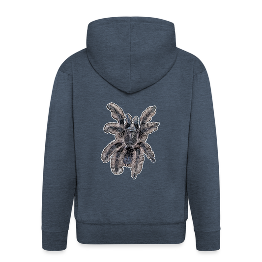 Männer Zip-Hoodie Tliltocatl albopilosus - Jeansblau