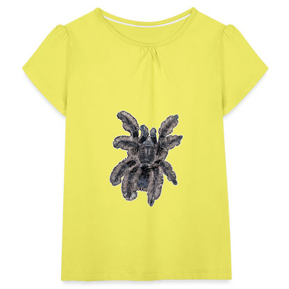 Mädchen-T-Shirt mit Raffungen Tliltocatl albopilosus - Gelb