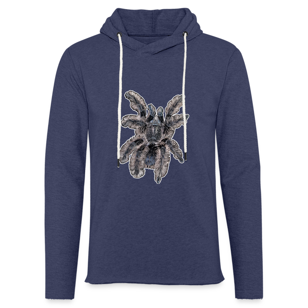Unisex Kapuzensweatshirt Tliltocatl albopilosus - Navy meliert