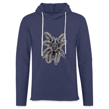 Unisex Kapuzensweatshirt Tliltocatl albopilosus - Navy meliert